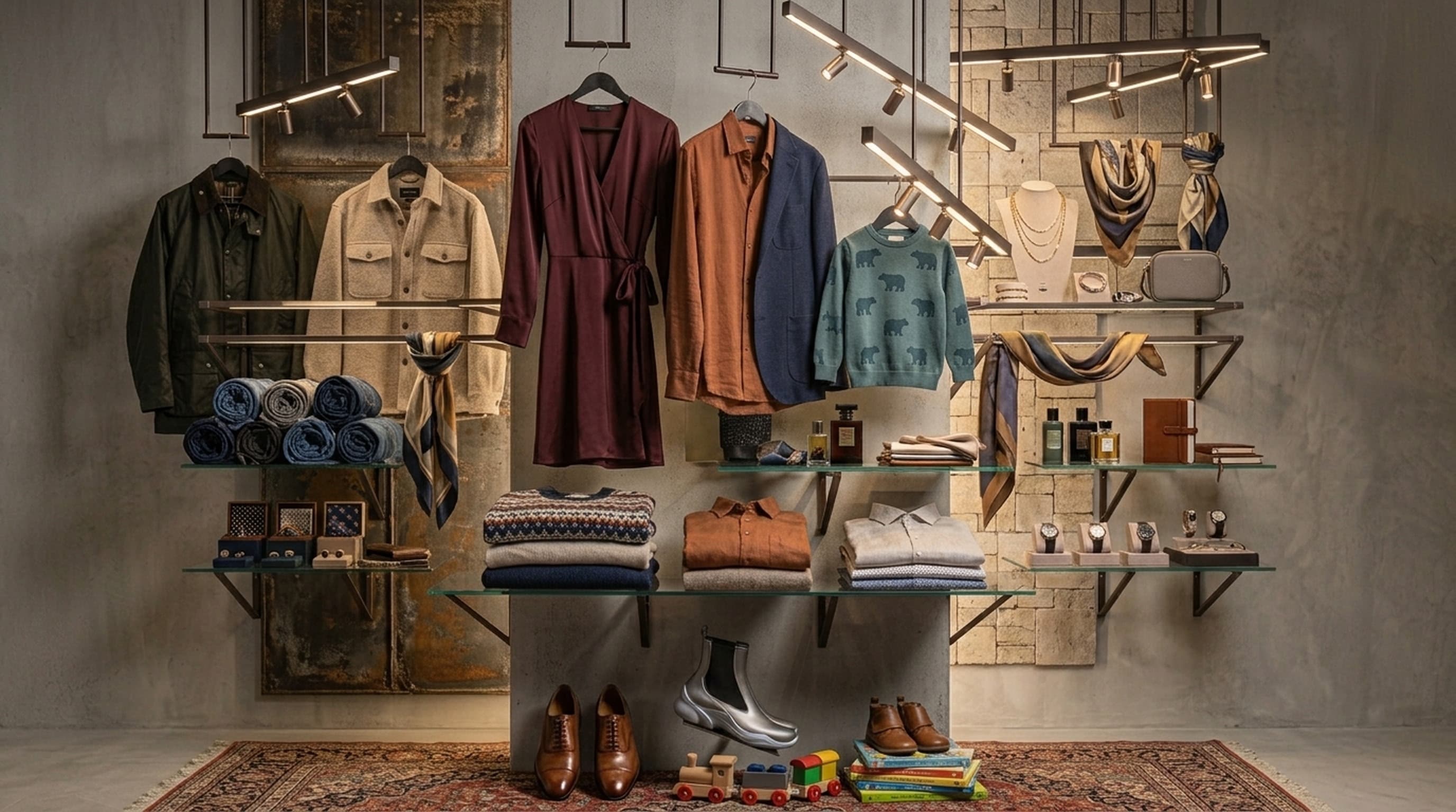 Boutique clothing display